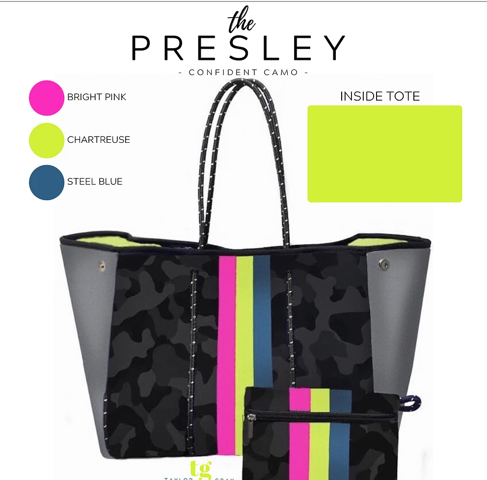 Tote Nvy Camo Neoprn