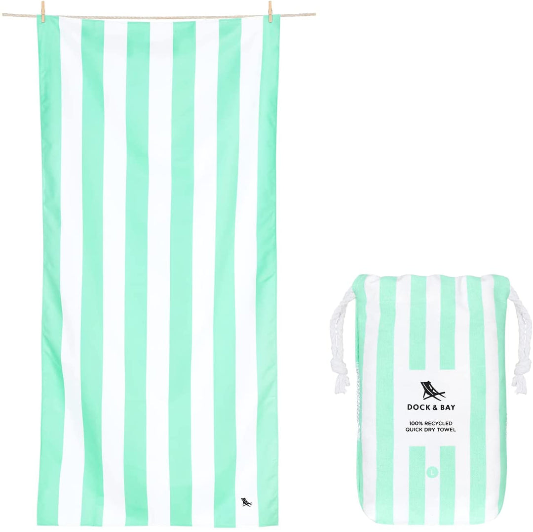 Quick Dry Towel Striped Mint